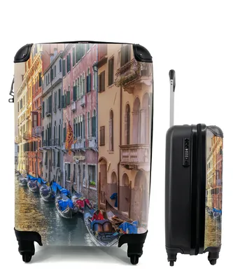 Produktbild von MuchoWow® Koffer Handgepäck Trolley Rollkoffer Kleine Reisekoffer mit 4 Rollen - Venedig - Architektur - Italien - Cabin Size < 55x40x23 cm & 55x40x20 cm - Fotokoffer - Kabinenkoffer - Boardgepäck - Reise-Box - Reisekoffer - Reisegepäck - Koffer mit Bild - Trolley für Kinder