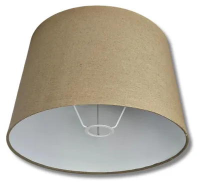Produktbild von Various Leuchten Lampenschirm Hellbraun – E27, Baumwolle, 35 cm für Stehlampen