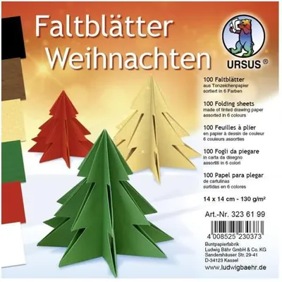 Produktbild von Faltblätter "Weihnachten", 100 Blatt