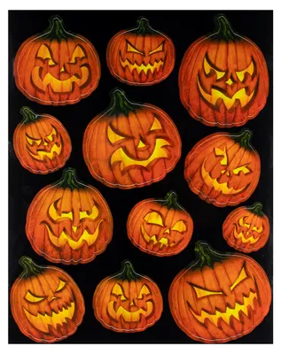 Produktbild von Jack O'Lantern Halloween Kürbis Fenstersticker