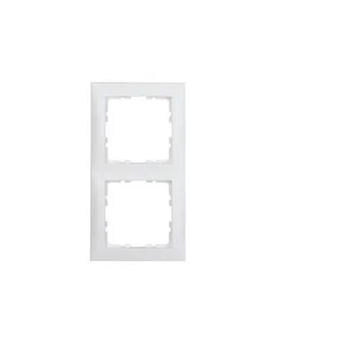 Image de Cadre Berker double, S.1, blanc polaire mat, 1 pièce.