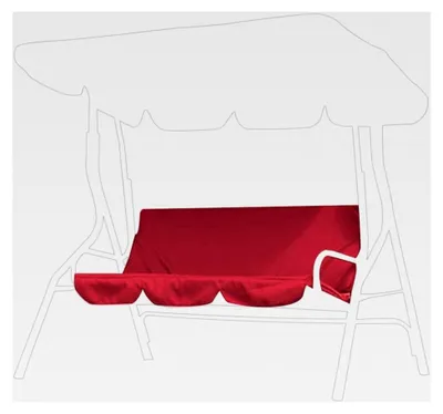 Produktbild von Faltbares Schaukelkissen für Outdoor-Schaukeln, 3-Sitzer, wasserdichtes Kissen für Garten und Terrasse