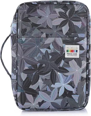 Obrázok produktu pre Čierne puzdro na ceruzky s organizérom a veľkou kapacitou
