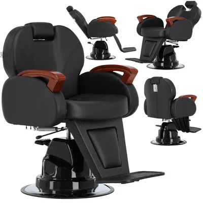 Zdjęcie produktu dla Fotel barberski Richard fryzjerski hydrauliczny do salonu fryzjerskiego barber shop Barberking