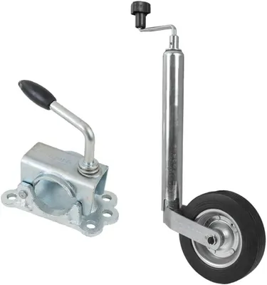 Produktbild von Stützrad-Set mit Vollgummirad 200x50 mm und 150 kg Tragkraft