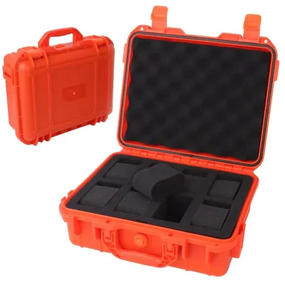 Produktbild von Uhrenkoffer Transportkoffer für 8 Uhren -Box Stoßfest Wasserdicht Staubdicht, rot
