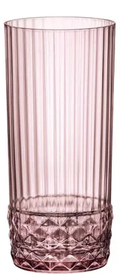 Immagine prodotto di Bormioli Rocco Bicchieri lunghi America 20's Lilac Rose 490 ml - 6 porzioni