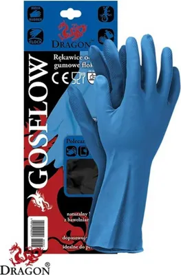 Produktbild von Latex-Gummihandschuhe für Arbeiten mit Lebensmitteln und Chemie L
