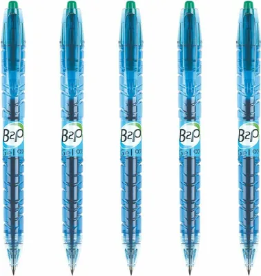 Produktbild von Pilot Bottle to pen 0.7 Gelschreiber - 5er-Set grün