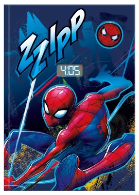 Zdjęcie produktu dla Notatnik Spiderman z zegarkiem LCD