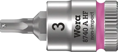 Obrázek produktu pro Wera 05003332001, Socket, 1/4", Metrický, 1 hlava/hlavy, 3 mm, 28 mm
