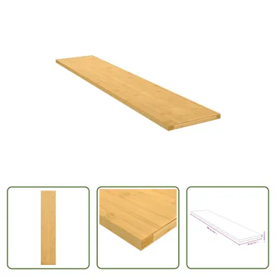 Obrázek produktu pro The Living Store Nástěnná police 100x20x1,5 cm Bamboo