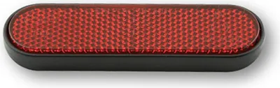 Obrázek produktu pro Odrazka se zaoblenými rohy, červená se samolepicí fólií 100x28mm