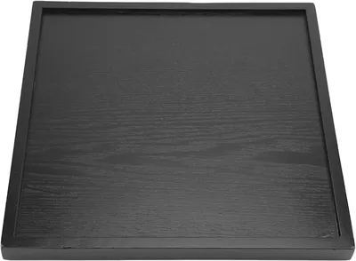 Immagine prodotto di Vassoio rettangolare per servire il tè, realizzato in legno massello ecologico, ideale per uso domestico, in ristoranti e hotel (30 x 30 cm)