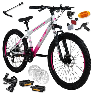 Produktbild von Mountainbike Davi Bonita 26 Zoll, 145–170 cm, 21 Gänge, Rosa/Weiß