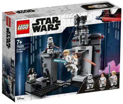 Produktbild von LEGO Star Wars Flucht vom Todesstern 75229, mit interaktiver Tür & Sturmtruppler-Fallfunktion, 15x16x8 cm, 329 Teile, 3 Minifiguren, kompatibel mit weiteren Szenen-Sets, keine Aufkleber