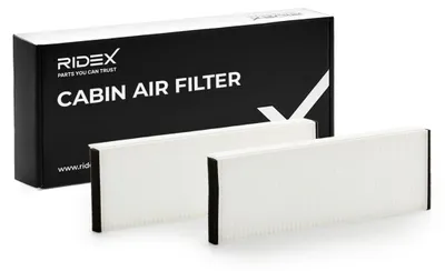 Produktbild von RIDEX 424I0038 Innenraumfilter Pollenfilter für AUDI A6 Avant (4F5, C6) A6 Limousine (4F2, C6) A6 Allroad (4FH, C6) Allroad (4BH, C5) R8 Coupe