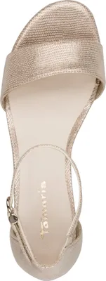 Produktbild von Tamaris Damen Sandalette Sandale geschlossene Ferse Blockabsatz 1-28201-42, Größe:38 EU, Farbe:Gold