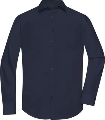 Produktbild von Klassisches Shirt aus pflegeleichtem Mischgewebe navy, Gr. XXL