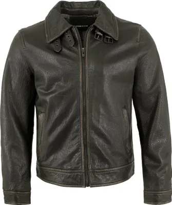 Produktbild von MADDOX - Herren Echtleder Lederjacke Neuseeländisches Lammnappa schwarz-beige