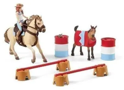 Productafbeelding van HORSE Speelfiguurset voor kinderen vanaf 5 jaar. Dierenfiguren, paardensport