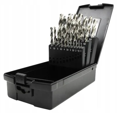 Immagine prodotto di Exact 32004 HSS Metal twist drill bit set 25-piece cut DIN 338 Cylinder shank 1 Set
