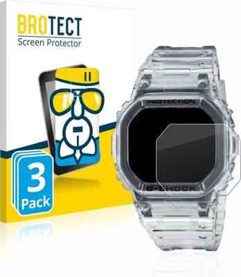 Produktbild von 3x BROTECT Schutzglas für Casio G-Shock DW-5600SKE-7 Schutzfolie Panzer Folie Glas Display Schutz klar