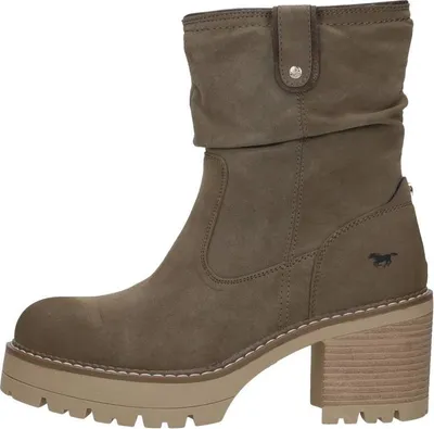 Produktbild von Mustang Enkellaarsjes Hak Enkellaarsjes Hak - Taupe - Maat 41