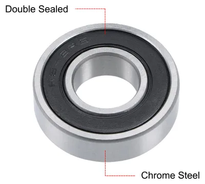 Image de 5Pcs Roulement š€ Billes š€ Gorge Profonde R8-2RS 1/2" x 1-1/8" x 5/16" Chrome Double ScellšŠ