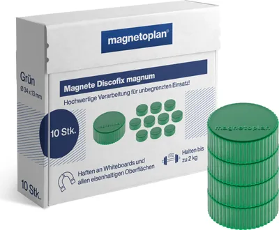 Produktbild von Discofix Magnum grün 34mm 10St
