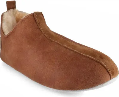Image de SHEPHERD - Pantoufles pour hommes, modèle Henrik, couleur cognac antique, taille 50
