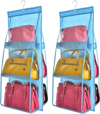 Produktbild von Hängeorganizer 2er Set 12 Fächer, Farbe:Blau
