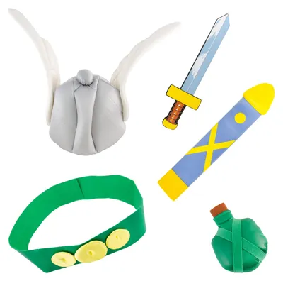Produktbild von Chaks - Asterix Kostümzubehör, offizielles Set für Kinder, Asterix und Obelix, Accessoires für Karneval und Comic Con