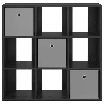 Zdjęcie produktu dla Komoda bufetowa – witryna z szufladą – drewniana – szafka do przechowywania – 88,5 x 29 x 84,5 cm – czarna