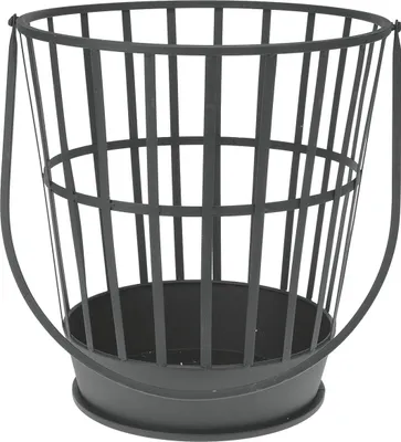 Produktbild von Ambiance Feuerkorb, Metall, 38x38 cm, schwarz