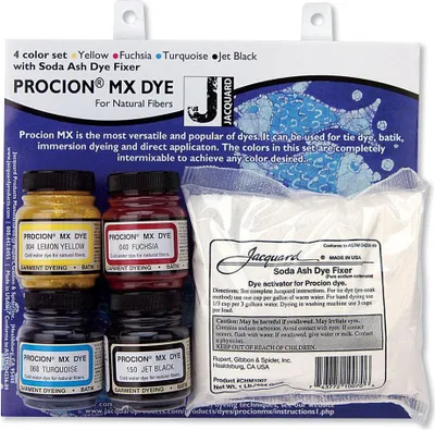 Immagine prodotto di Set di tinture jacquard a 4 colori - tintura tessile creativa per bambini