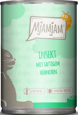 Produktbild von Mjamjam Insekt mit saftigem Hühnchen 400gx6