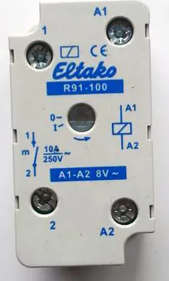 Produktbild von Eltako R91-100-8V Schaltrelais 1S für Abzweigdosen 91100410