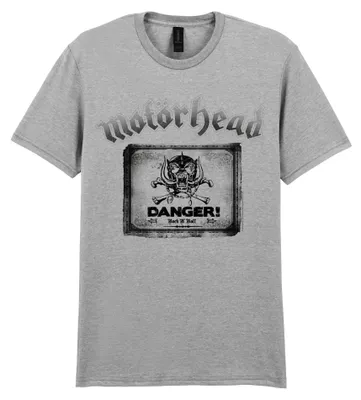 Produktbild von Motörhead Danger T-Shirt – Offizielles Bandshirt mit 'Danger' Motiv, 100% Baumwolle