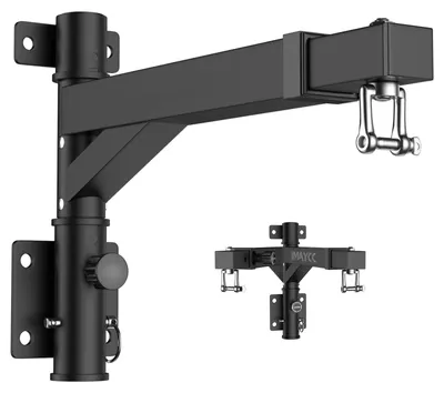 Imagen del producto de Soporte para saco de boxeo, ajustable de 45 a 66 cm - Soporte de pared de acero - Giratorio y plegable - Para entrenamiento con saco de boxeo - Construcción robusta