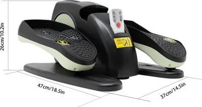 Produktbild von Elektrischer Crosstrainer - Heimtrainer - LCD-Display - Fernbedienung - Rutschfeste Pedale - Geschwindigkeiten in 5 Stufen - Für Heimtraining - Grün