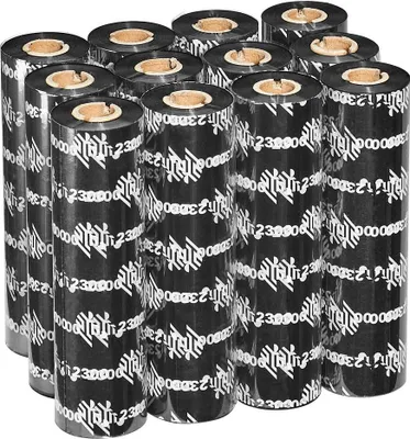 Image de Zebra 3200 Wax/Resin - pack de 12 - 110 mm x 74 m