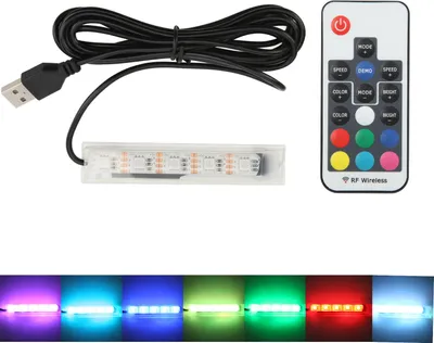 Imagen del producto de Luz LED para acuario USB, con control remoto, de colores, para peces y decoración de acuarios
