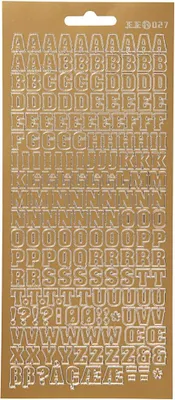 Produktbild von Creativ Firmenaufkleber, Alphabet, Blatt 10x23 cm, gold, 1 Blatt