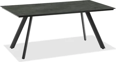 Produktbild von Gartentisch Noha 180x95 Tischplatte HPL Graphit Stativprofil Aluminium Anthrazit