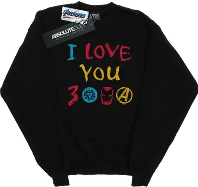 Produktbild von Marvel - "Avengers Endgame I Love You 3000" Sweatshirt für Damen BI5028 (S) (Schwarz)