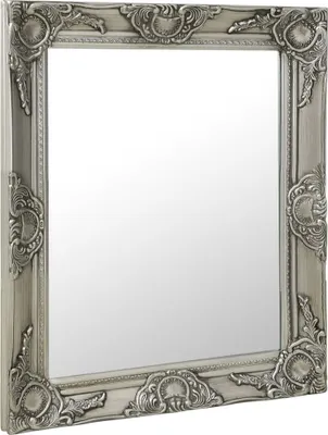 Image de Miroir mural style baroque 50x60 cm Argenté