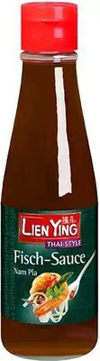 Produktbild von Lien Ying Fisch-Sauce 200 Ml Flasche Glutenfrei Lactosefrei  Salzig, stark fischiges Aroma