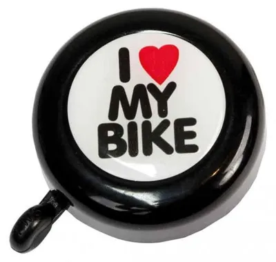 Produktbild von Fahrradklingel I love my bike 55 mm - bbeBells 52341 - Glocke Klingel Läute Schelle