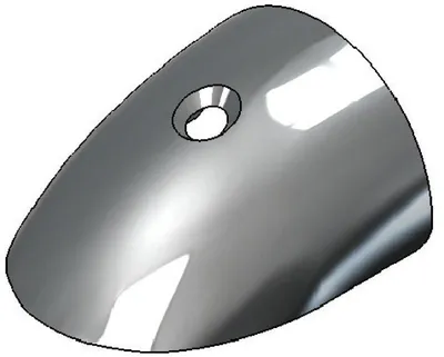 Zdjęcie produktu dla Fender końcówka AISI 316 40 x 22 mm Osculati 44.484.01